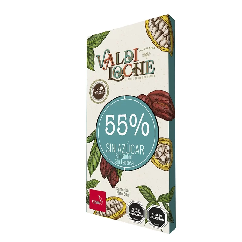 Barra 55% cacao sin azúcar