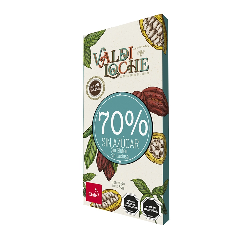 Barra 70% cacao sin azúcar
