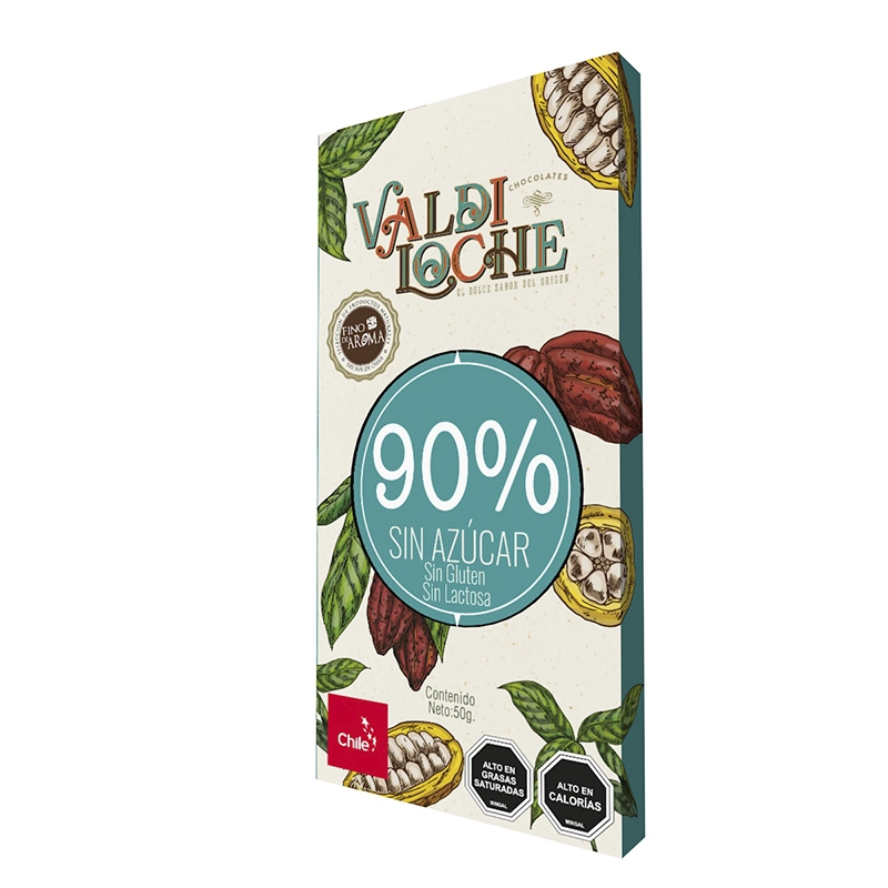 Barra 90% cacao sin azúcar