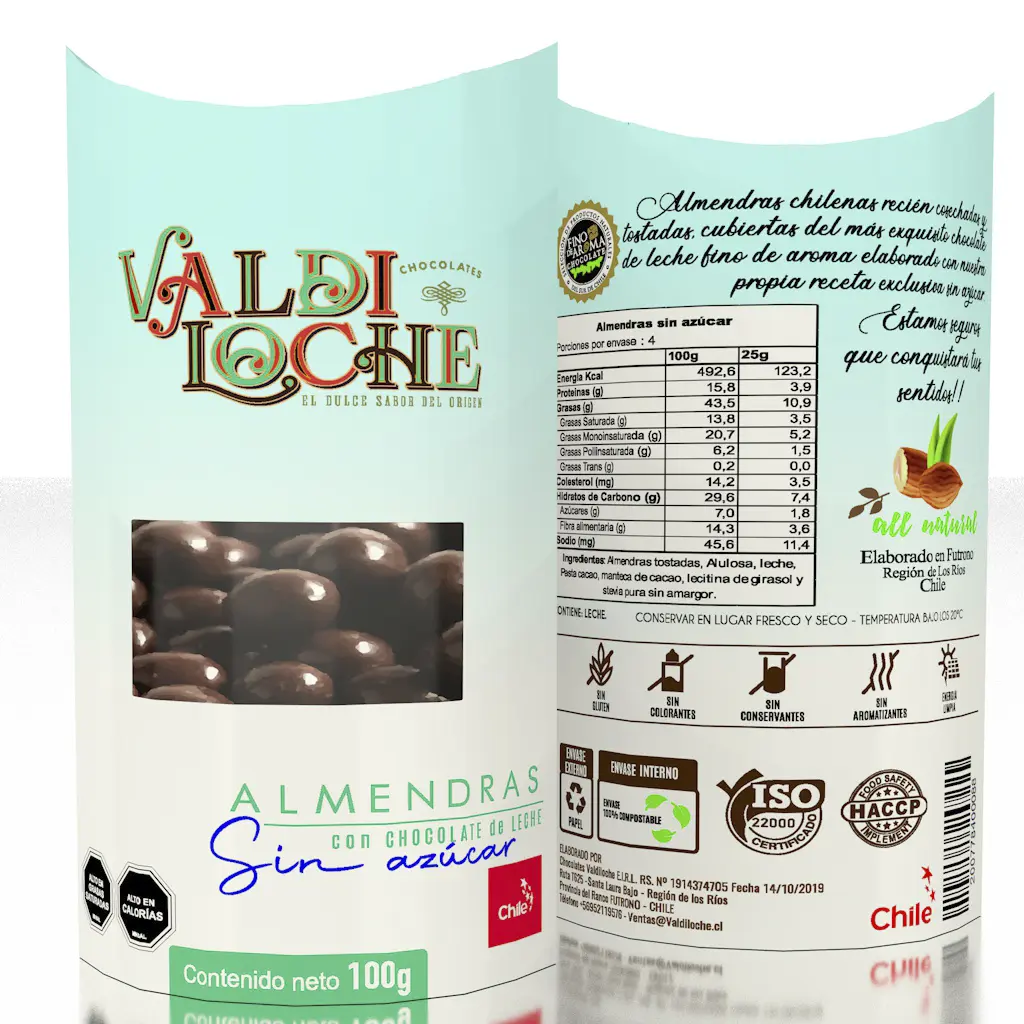 Almendras Alulosa 40% cacao leche