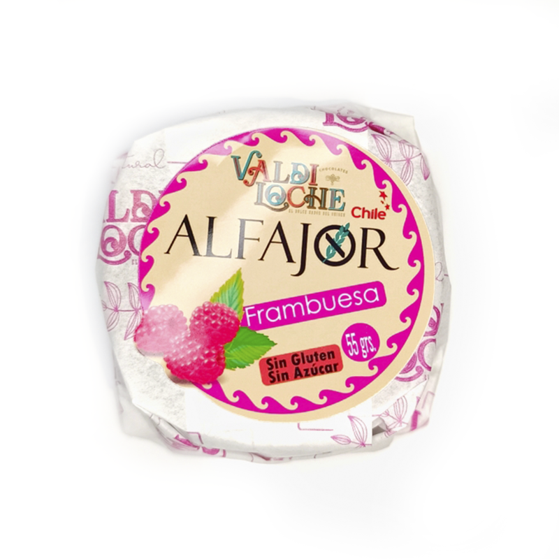 Alfajor Manjar-Frambuesa sin TAC