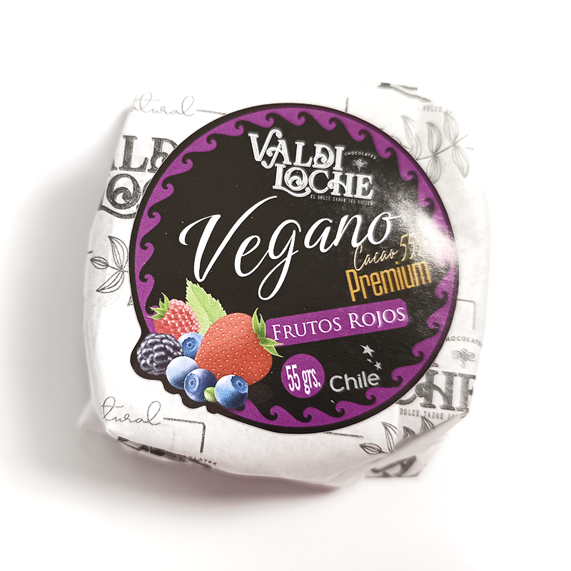 Alfajor Manjar-Frutos Rojos Vegano
