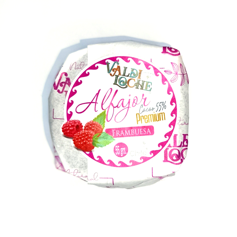 Alfajor Manjar-Frutos Rojos