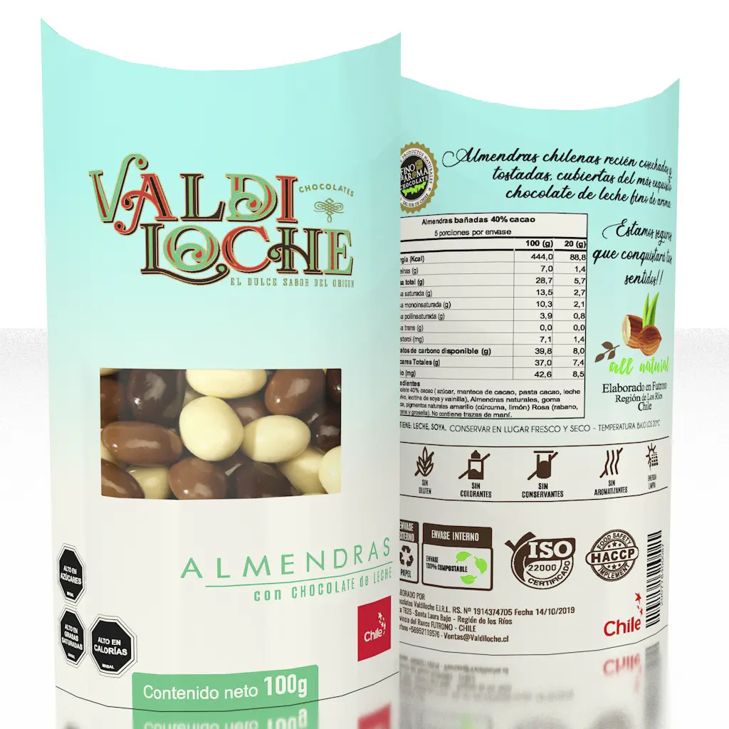 Almendras Grageadas Leche 40% cacao