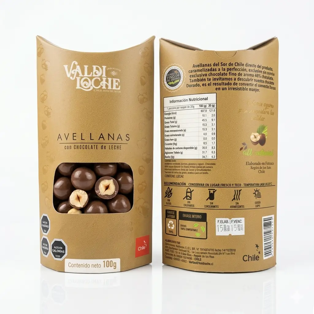 Avellanas Chocolate leche 40% cacao