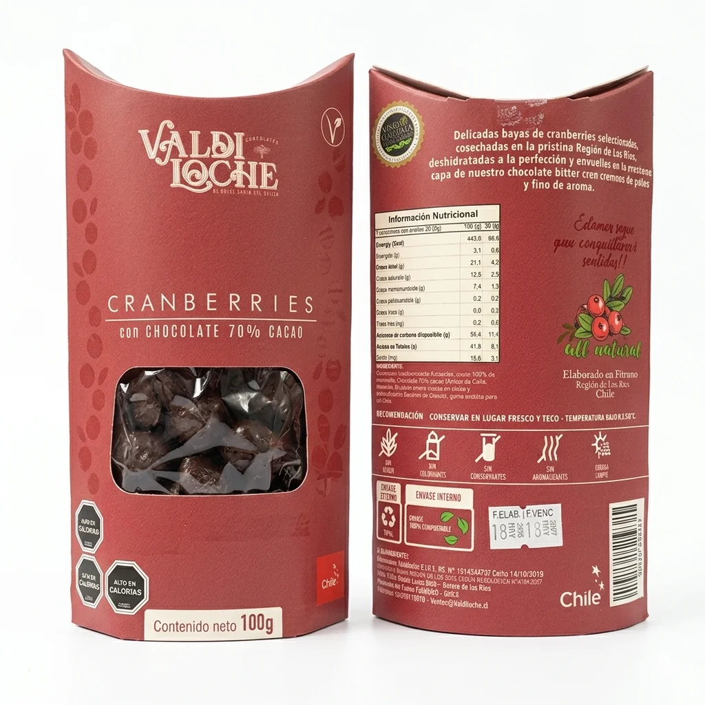 Cranberry Chocolate bitter 70% cacao
