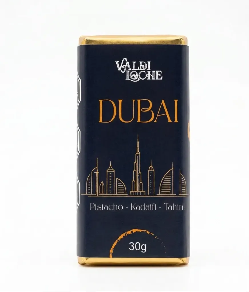 Barra Dubai 30 gramos 40% cacao