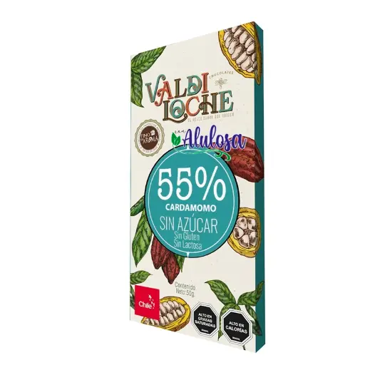 [BAR-00038] Barra Alulosa 55% cacao Cardamomo