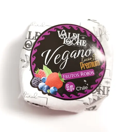 Alfajor Manjar-Frutos Rojos Vegano