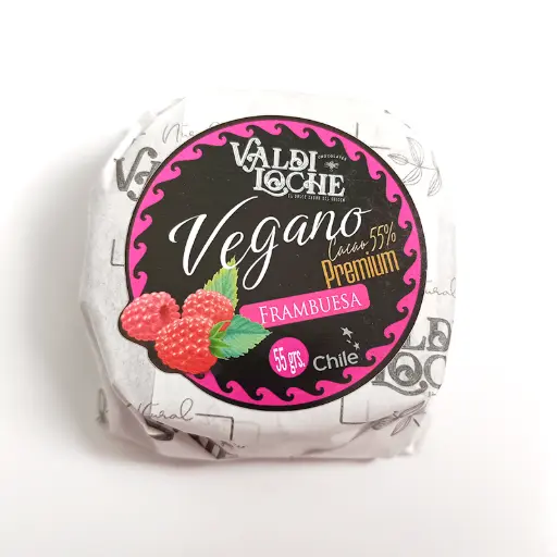 Alfajor Manjar-Frambuesa Vegano